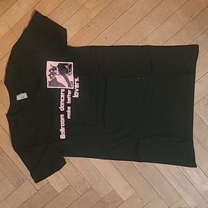 American Apperal ballroom dancers make better lovers black t shirt size S